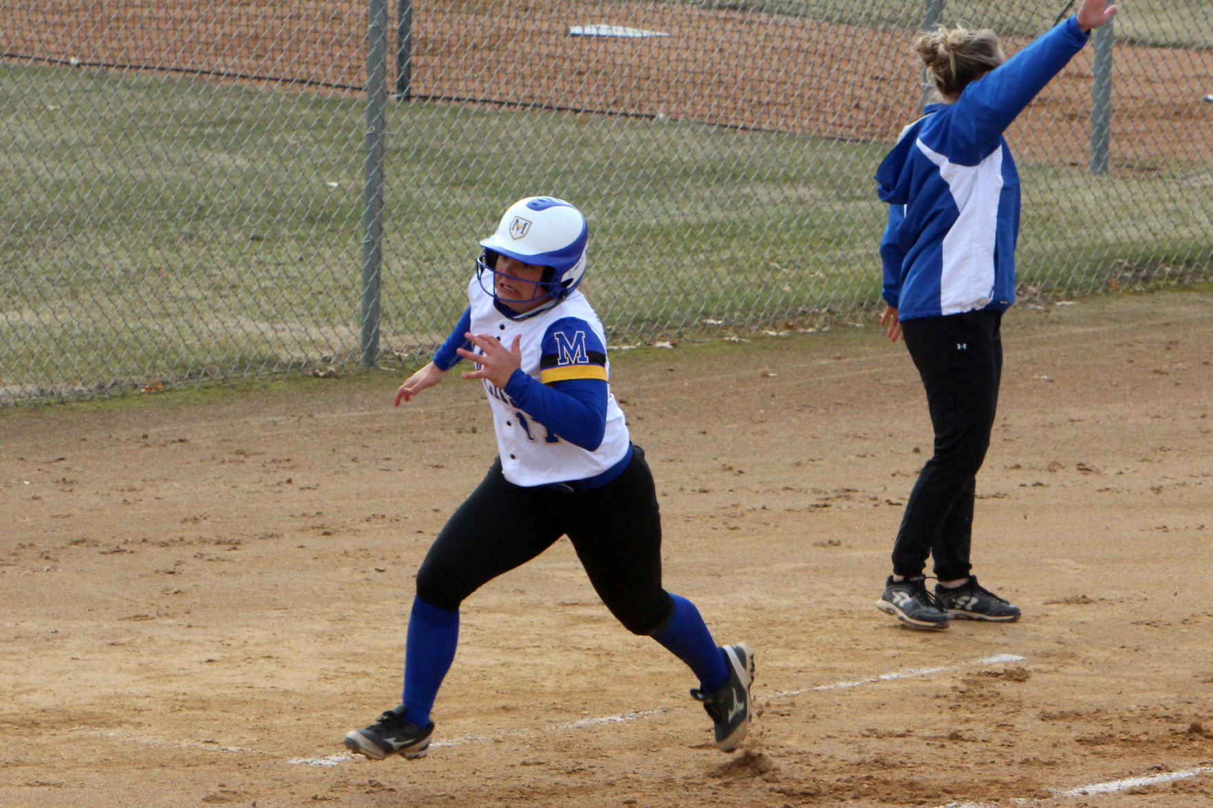 Fall Creek at McDonell softball 4-18-19